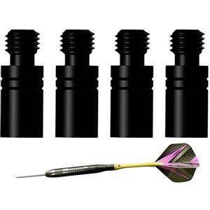 Generic Set di per freccette in , 4 pezzi, regolatori professionali per filettatura 2BA, strumento di precisione nero ponderato per equilibrio, per freccette resistenti, per competizioni