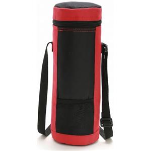 Bemonew Borsa Termica per Bottiglie, Portabottiglie Isolante da 1, 5 Litri con Tracolla Regolabile Borsa Termica Isolante a Lunga Durata, Tessuto Oxford - Rosso