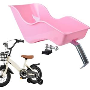 NevPuose Seggiolino per bambole - seggiolino bambola rosa, sedile di animali imbottiti | Porta della bambola per bambini con ciclo rosa, accessorio per bici da monte posteriore per bambole, posti a sedere per