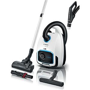 Bosch Elettrodomestici BGB6SIL1, Aspirapolvere, Bianco, 700 W, 4 Litri, 66 decibeles