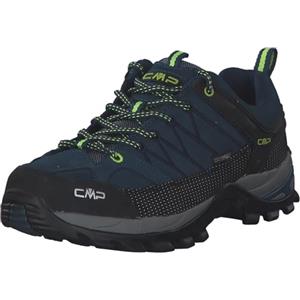 CMP Rigel Low Trekking Shoes Wp, Scarpe da trekking Uomo, Blue Ink-Yellow Fluo, 44 EU