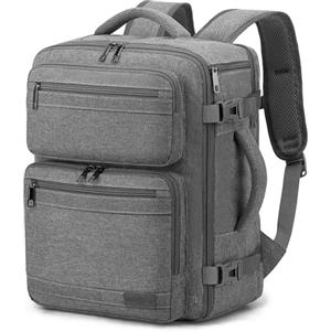 VANKEV Ryanair Easyjet Eurowings Wizz Air Zaino da Viaggio Aereo 40x30x20cm-24L, Bagaglio a Mano Per Viaggio Zaino per Laptop Adatto da 15,6 Pollici nero