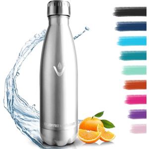 HoneyHolly Borraccia Termica, 500ml Borraccia Acciaio Inox, Borraccia Palestra senza Perdite & BPA, Borracce Termiche, Bottiglia Termica per Scuola, Ciclismo, Lavoro - Bevande Calde per 12 Ore & Fredde 24 Ore