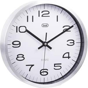 Trevi OM 3516 S Orologio da Parete in Metallo con Diametro 25 cm e Movimento Silenzioso Sweep