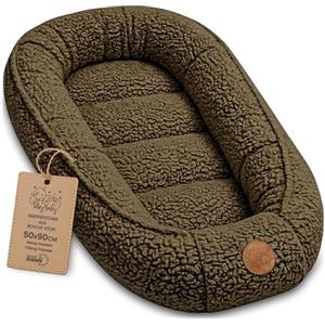 Totsy Baby Nido Neonato Riduttore Letto boucle 90x50 cm - Babynest Portatile per Culla Lettino Morbido Coccola Cocoon Bimbo Bimba Camera Neonati Marrone