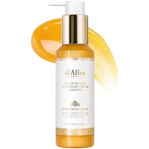 d'alba Piedmont d'alba Crema Detergente Olio Ritorno al Tartufo Bianco Piemontese, Vegano, Facile Detergente One Step che Rimuove Sebo + Struccante