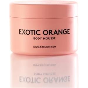 COCUNAT - Exotic Orange - Mousse corporale - Idratante e Rassodante Durante 24 ore - Aroma Citrico - Burro di Karité - Pelle Morbidissima - Assorbimento Rapido - Senza Silicone - 200ml