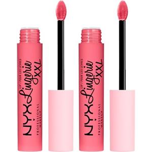 NYX Professional Makeup Lip Lingerie XXL Rossetto Liquido Matte 12 Maxx Out No Transfer Formula Vegana Lunga Tenuta - 2 Rossetti