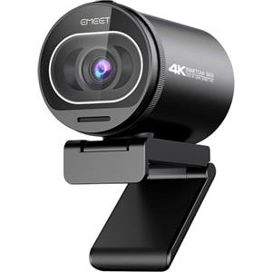 EMEET Webcam 4K S600, Webcam 1080P per PC con Microfono, Autofocus PDAF, Correzione della Luce, Campo Visivo 73°, Copertura Privacy, Plug&Play, per Zoom, Mac, Laptop, Teams