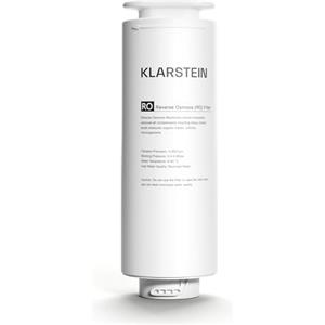 Klarstein Ricambio Depuratore Acqua Domestico 24 Mesi, Filtro Acqua Rubinetto Depuratore per Sistema di Filtraggio ad Osmosi Inversa, Compatibile con Pure Line 400 GPD, Migliora il Gusto,1 Confezione
