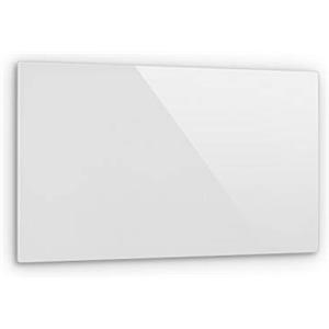 KLARSTEIN Crystal Wall - Radiatore a Infrarossi, Pannello Riscaldante Elettrico, 100 x 60 cm, 600 Watt, Installazione a Parete, Spegnimento Automatico, Vetro di Sicurezza Temperato, Bianco