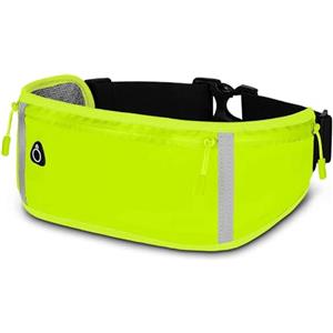 ONEFLOW Active Pro - Cintura da corsa per Xiaomi, con 3 scomparti, traspirante, per sport, per jogging, cellulare, marsupio, impermeabile, da corsa, Green Motion, Xiaomi MIX Flip, Utility