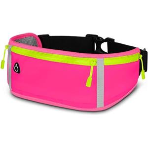 ONEFLOW Active Pro - Cintura da corsa per Google, con 3 scomparti, traspirante, per sport, per jogging, cellulare, marsupio, impermeabile, Triple Pink, Google Pixel 9 Pro XL, Utility