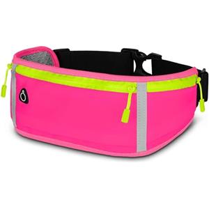 ONEFLOW Active Pro - Cintura da corsa per Huawei Mate, con 3 scomparti, traspirante, per lo sport, per il jogging, il cellulare, impermeabile, per la corsa, Triple Pink, Huawei Mate 50 Pro, Utility