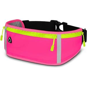 ONEFLOW Active Pro - Cintura da corsa per Sony con 3 scomparti, traspirante, per sport, per jogging, cellulare, marsupio, impermeabile, Triple Pink, Sony Xperia 1 VI, Utility