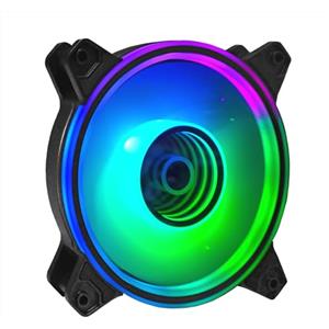 Nuwo Mira, Ventola PWM 4pin da 120 mm, Illuminazione Effetto Luce Specchio ARGB, Velocità 1100 RPM, Ventola per PC Computer Silenziosa, 5V 3pin A-RGB