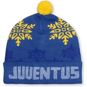 Juventus - Berretto Natalizio 2025, Berretto Invernale Unisex, Colore Blu, Taglia Unica
