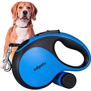 Edipets, Guinzaglio per Cani Allungabile, Retrattile, 5 e 8 Metri, Guinzaglio Flessibile per Addestramento e Passeggiate, per Cani Piccoli, Medi e Grandi (5 Metri, Blu)