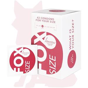 LOOVARA Preservativi Loovara con lubrificante 42 pezzi - Taglia M 53 mm - Divertimento e sensazioni durante il sesso - Vegani, gomma naturale, colori trasparenti e naturali con serbatoio - Scatola XXL