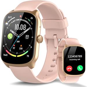 STECEi Smartwatch Uomo Donna, Schermo Curvo HD da 1,95'' Orologio Smartwatch con Effettua/Risposta Chiamate, 112 Sportive Smart Watch con Contapassi/Sonno/Cardiofrequenzimetro, Impermeabile IP68, Rosa