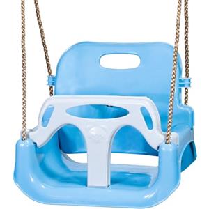 ZERRO Altalena da Giardino per Bambini per Esterno Interno Regolabile 50KG,Blu