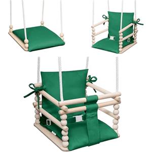MAMOI altalena per bambini 3 in 1 con cintura di sicurezza, altezza regolabile, altalena da casa, struttura stabile, montaggio facile, altalena da interno per bambini