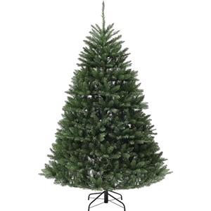 HOMCOM Albero di Natale Artificiale Alto 195 cm con 1838 Rami, Albero di Natale Realistico con Base in Acciaio per Casa e Ufficio, Verde