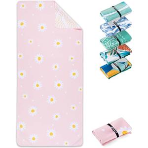 Fit-Flip Telo Mare microfibra - leggero, fine e ad asciugatura rapida - asciugamano microfibra grande - teli antisabbia da spiaggia - 100% riciclato - Daisy Dream 160x90cm