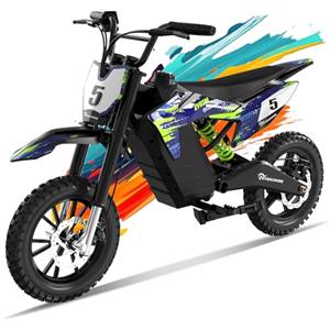 EVERCROSS ‎‎EVERCROSS EV65M 48V Motocicletta Elettrica per Bambini, Moto Elettrica con Motore 500W, 3 Modalità di Velocità, 20KM Long-Range, Pneumatico 14'', Moto Cross Elettrica per Bambini
