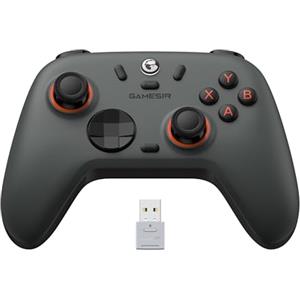 GameSir Nova 2 Lite Controller wireless con joystick ad effetto Hall e trigger, frequenza di polling 2.4G e Wired 1000Hz, Turbo, PC GamePad compatibile con PC/Switch/Steam/iOS/Android (nero)