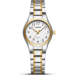 LN LENQIN Orologi da donna Orologi in acciaio inossidabile per Orologio da donna impermeabile Orologio da polso classico analogico al quarzo