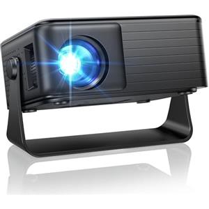 AKIYO Mini Proiettore, AKIYO O1 Proiettore Portatile 15000 Lumens, 2026 Upgraded Videoproiettore 4K Supporto Full HD 1080P, Auto Keystone, Zoom 50%, Rotabile 360°, per Phone/TV Stick/HDMI/USB/TF, Nero