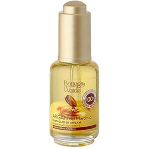 Bottega Verde - Olio Corpo e Capelli, Argan del Marocco, 30 ml, Olio di Argan 100%, Azione Rigenerante e Nutriente, Idratante e Antietà
