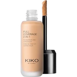 KIKO Milano Full Coverage 2-In-1 Foundation & Concealer 08 - Wb 40, Fondotinta E Correttore 2 In 1, Elevata Coprenza