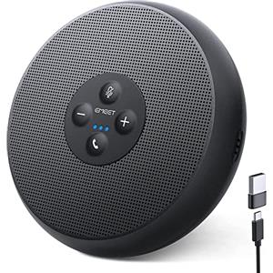 eMeet Altoparlante per conferenze USB - Altoparlante per PC M1A con cancellazione del rumore per 1-4 persone, altoparlante con doppio microfono a 360°, Plug and Play per Win/OS/Linux e Skype, ecc.
