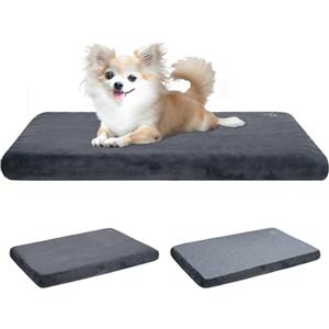 EMPSIGN Cuscino per cani reversibile (freddo e caldo), tappetino per cani di piccola taglia impermeabile (59 x 41 x 7,6 cm), letto per cani in schiuma ad alta densità, materasso per cani con fodera