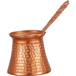 Lawnrden Teiera turca, caffettiera turca Caffettiera vintage in rame da 330 ml con manico per tè al burro al latte