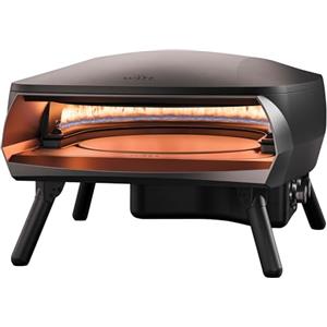 WITT Forno pizza a gas WITT ETNA ROTANTE per pizza napoletana e in teglia, lasagne PIETRA GIREVOLE ROTANTE AUTOMATICA (NERO)