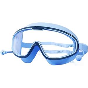 Ruwshuuk Occhialini da nuoto per bambini, occhialini da nuoto per bambini, HD, anti-appannamento, impermeabili, regolabili, attrezzatura di protezione di sicurezza per corsa, allenamento, snorkeling