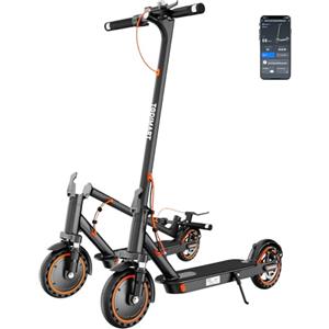 TODIMART T6S Monopattino Elettrico Adulto - Ultraleggero, Ammortizzazione a Molla, Indicatori di Svolta, Potenza 350W, 35KM di Autonomia, 25 Km/h, e App, 8.5 Pneumatici Solidi, Pieghevole Scooter