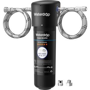 Waterdrop 10UA Filtro Acqua Sistema, Depuratore Acqua Domestico per Sotto Bancone, 30K Litri Sistema di Filtraggio dell'Acqua, Certificato da NSF/ANSI 42, Rimuove 99.99% di Piombo, Cloro, Cattivo