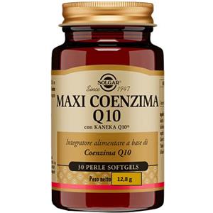 Solgar Maxi Coenzima Q10 30 Perle - 100 mg di Coenzima Q10 per Perla, Antiossidante e Supporto Energetico