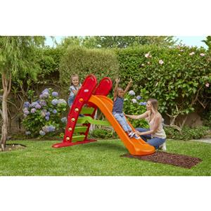 Little Tikes Scivolo Gigante Pieghevole Arcobaleno per Esterni - Adatto per Bambini dai 24 Mesi ai 6 Anni