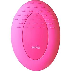EnViE Beauty Envie - Spazzola ricaricabile per la pulizia del viso e massaggiatore, esfoliante per il viso in silicone pulsante, punti neri e struccante viene fornito con supporto bianco