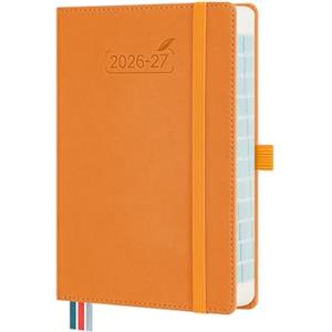 BEZEND Agenda 2026 2027 Giornaliera con Orario - 17 x 12 cm (B6) per Borsa