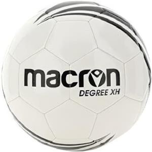 Macron Degree XH Pallone da Calcio, Misura 5, Allenamento e Partita, Bianco