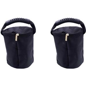 Jushenpoer 2X Kettlebell Portatile Regolabile Power Sandbag Fitness Sollevamento Pesi Manubri con Manico Palestra Yoga Allenamento Sand Bag,10Kg