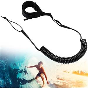 VGECEE Guinzaglio per Tavola da Surf Laccio Sicurezza SUP Corda per Tavola da Surf Leash SUP Kayak SUP Leash di Sicurezza da Surf per Stand Up Paddle Board Surfboard Kayak, Nero