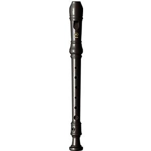 YAMAHA YRS24BUKII Flauto Dolce, Soprano in Do, Diteggiatura Barocca, in plastica ABS, 3 parti, Custodia in cotone inclusa, Marrone