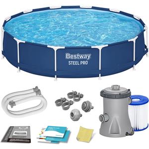 Bestway Telaio per piscina da giardino 366 x 76 cm 7in1 set Bestway 56681